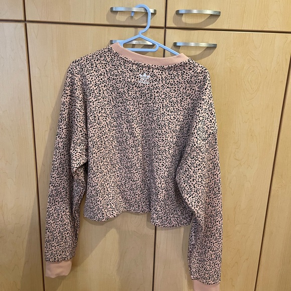 adidas HER Studio London Pink Cheetah Sweatshirt - Picture 2 of 3